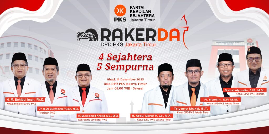PKS Jakarta Timur Gelar Rakerda Usung Tagline ‘4 Sejahtera 5 Sempurna’